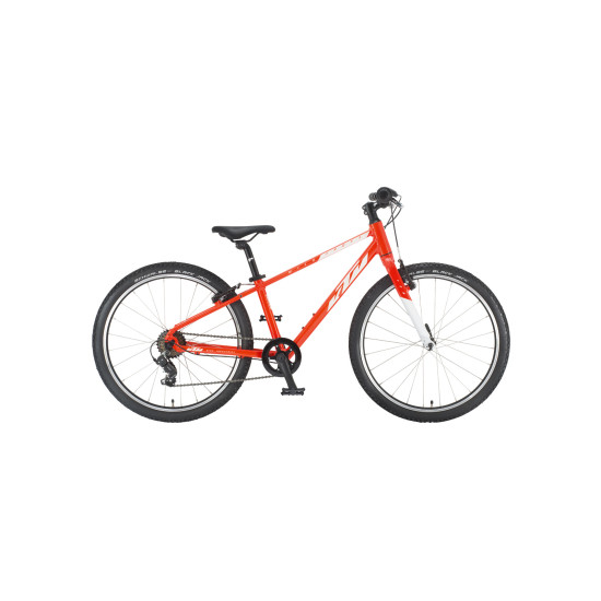 Велосипед  KTM WILD CROSS 24" рама 35, оранжевый (белый), 2022 (арт. 21242100) - фото №1
